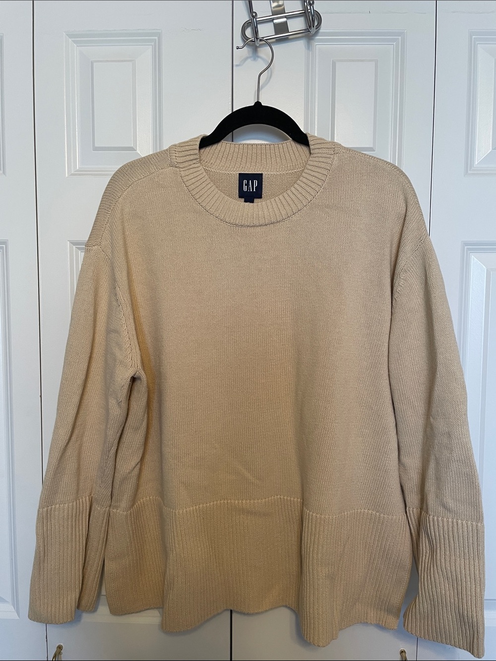 GAP Women's Crewneck Sweater in Beige